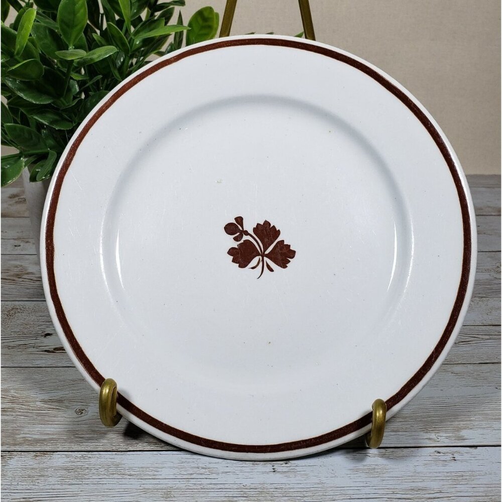 Lunch Plate Tea Leaf 7.75 Inch Royalstone China Wedgwood & Co. Antique Ironstone